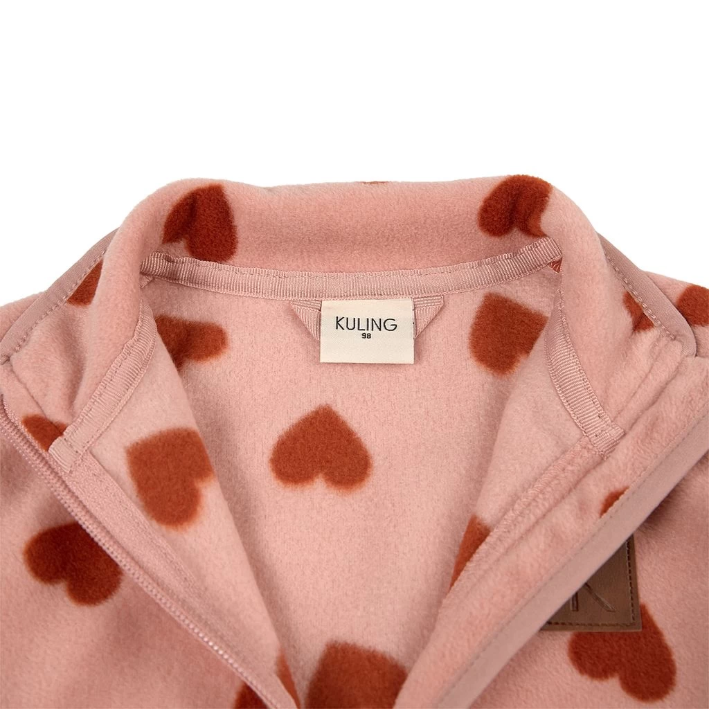 Northpole Recycled Heart Printed Fleece Jacket Woody Rose 4 Northpole Recycled Heart Printed Fleece Jacket Woody Rose - Image 4