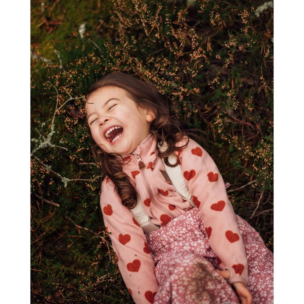 Northpole Recycled Heart Printed Fleece Jacket Woody Rose 8 Northpole Recycled Heart Printed Fleece Jacket Woody Rose - Image 8