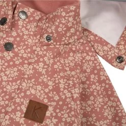 Edinburgh Floral Recycled Rain Jacket Desert Pink -Kuling 1024x1024 1072