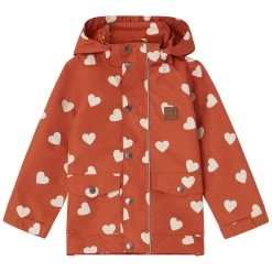 Stockholm Heart Printed Shell Jacket Ginger