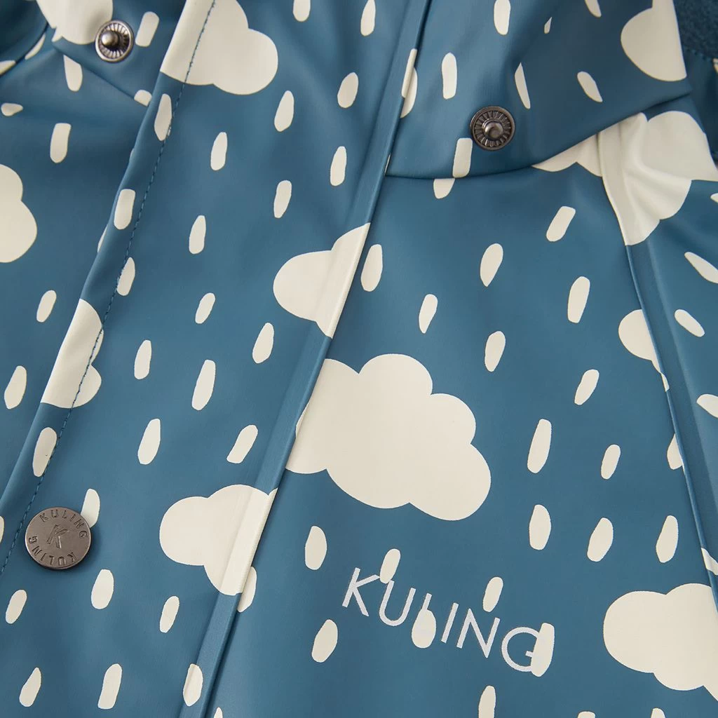 Douglas Lined Recycled Rain Coverall Petrol Rain Clouds 8 Douglas Lined Recycled Rain Coverall Petrol Rain Clouds - Image 8