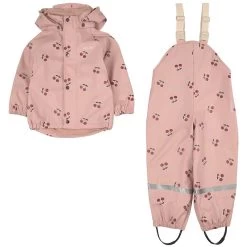 Muju Recycled Lined Rain Set Pink Cherry