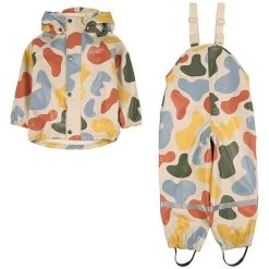 Muju Recycled Lined Rain Set Graphic Lines