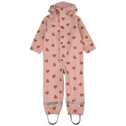 Leeds Heart Printed Recycled Rain Coverall Woody Rose