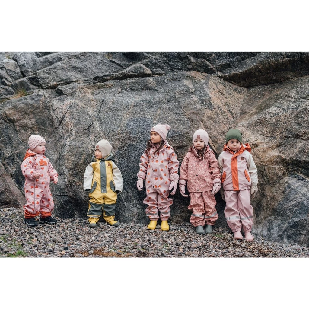 Leeds Heart Printed Recycled Rain Coverall Woody Rose 10 Leeds Heart Printed Recycled Rain Coverall Woody Rose - Image 10