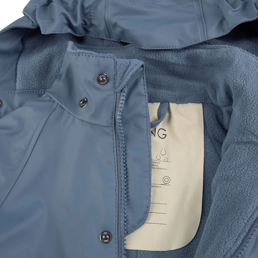 Douglas Lined Recycled Rain Coverall Flintstone Blue 3 Douglas Lined Recycled Rain Coverall Flintstone Blue - Image 3