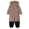 Chamonix Leopard Print Snowsuit Walnut