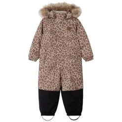 Chamonix Leopard Print Snowsuit Walnut