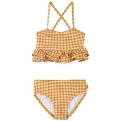 Valencia Flounce Tankini Yellow Check