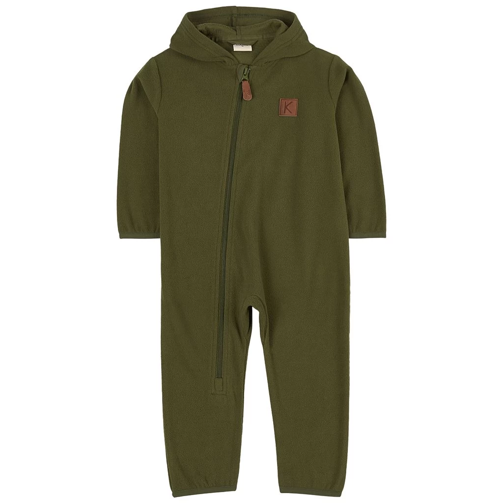 Northpole Fleece Onesie Moss Green 1 Northpole Fleece Onesie Moss Green