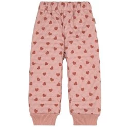 Odense Heart Printed Thermo Pants Woody Rose