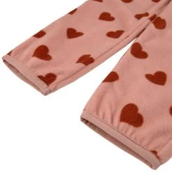 Northpole Recycled Heart Printed Fleece Pants Woody Rose -Kuling 1024x1024 184