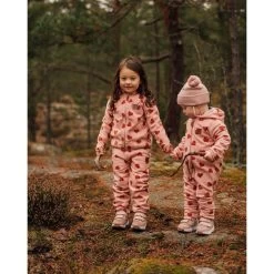 Northpole Recycled Heart Printed Fleece Pants Woody Rose -Kuling 1024x1024 185