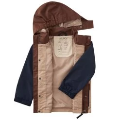 Stockholm Color-blocked Shell Jacket Sand/Navy/Brown -Kuling 1024x1024 1865