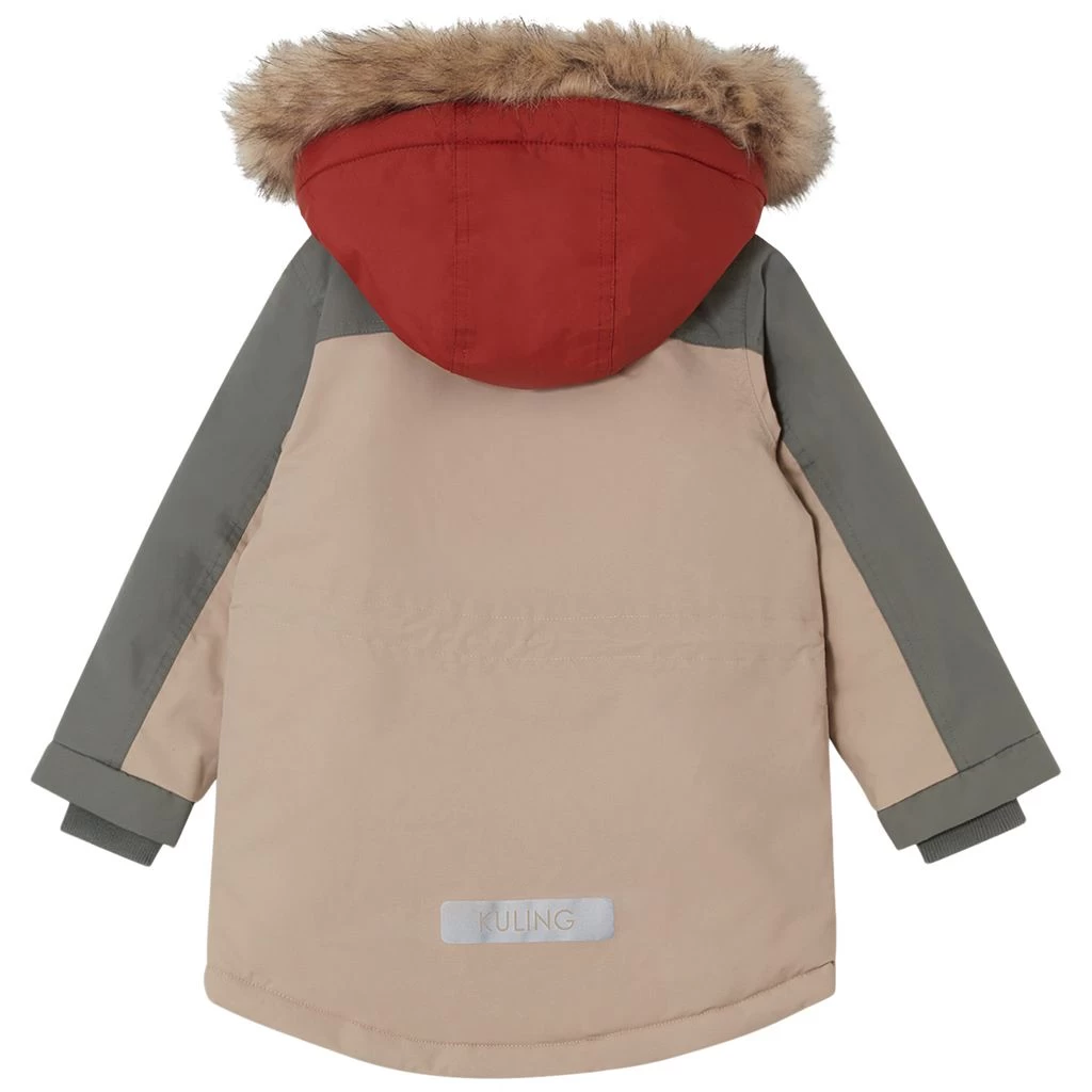 Val Thorens Color-blocked Parka Green/Sand 2 Val Thorens Color-blocked Parka Green/Sand - Image 2