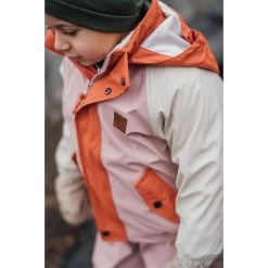 Edinburgh Color-blocked Recycled Rain Jacket Woody Rose/Rust -Kuling 1024x1024 1995