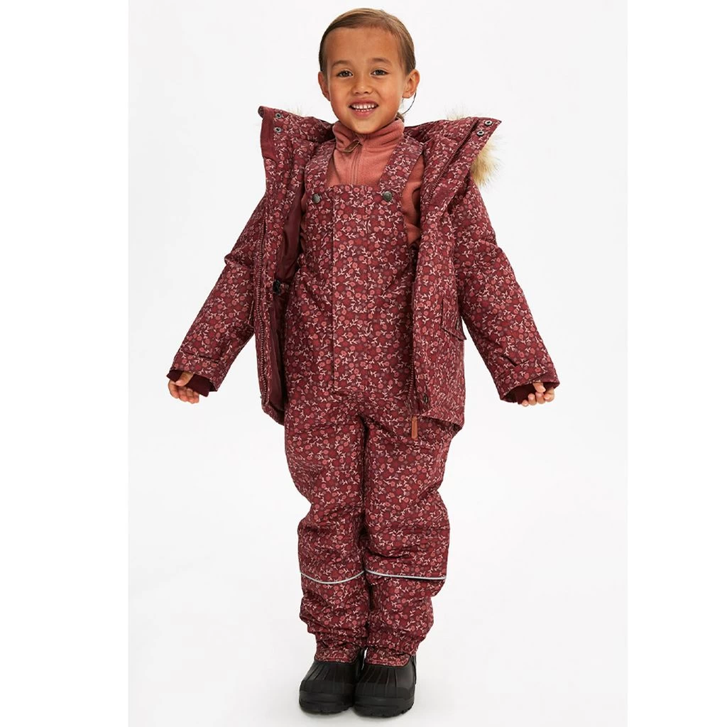 Val Thorens Floral Parka Violet Grape 2 Val Thorens Floral Parka Violet Grape - Image 2