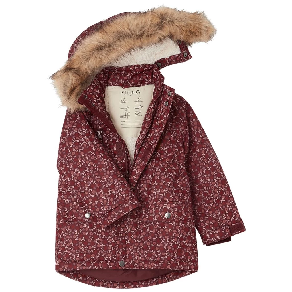 Val Thorens Floral Parka Violet Grape 3 Val Thorens Floral Parka Violet Grape - Image 3