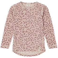 Brisbane Floral Long Sleeved Wool T-shirt Pink