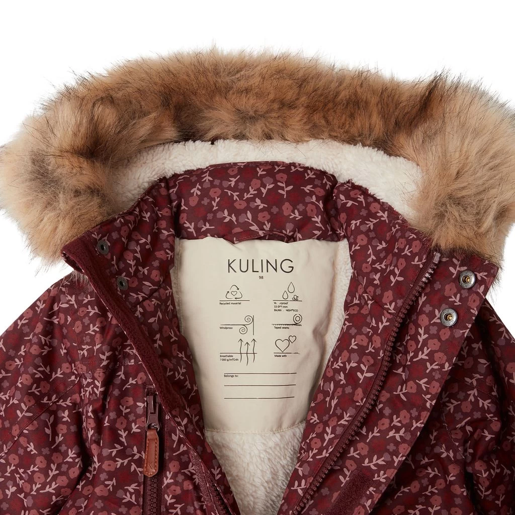 Val Thorens Floral Parka Violet Grape 4 Val Thorens Floral Parka Violet Grape - Image 4