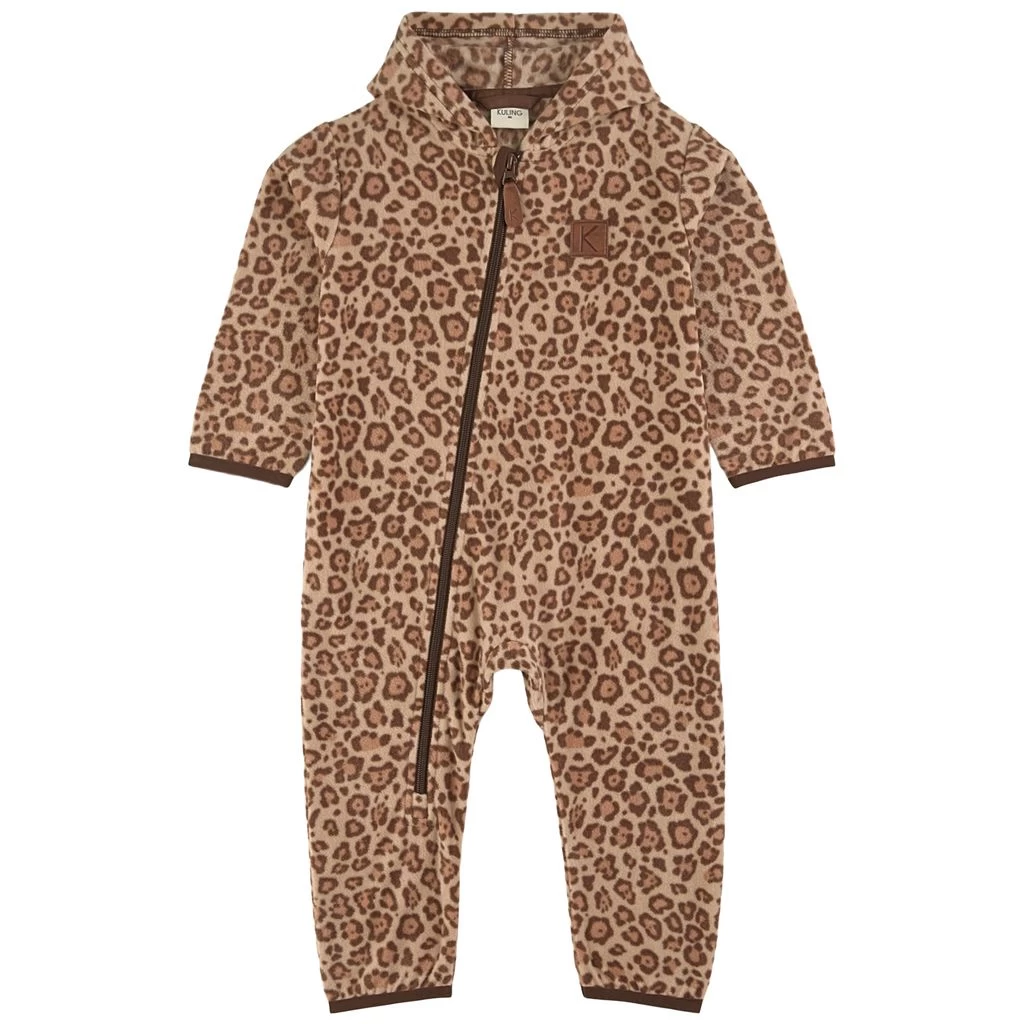Northpole Fleece Onesie Walnut Leo 1 Northpole Fleece Onesie Walnut Leo