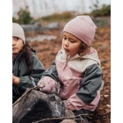 Lillehammer Color-blocked Shell Jacket Woody Rose/Light Green -Kuling 1024x1024 2219