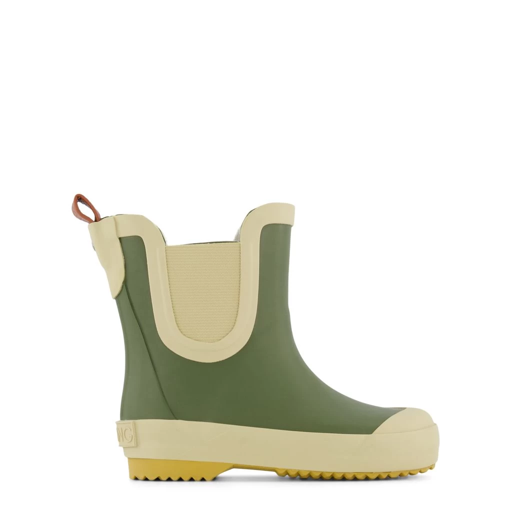 Wells Color-blocked Rain Boots Moss Green/Sand 1 Wells Color-blocked Rain Boots Moss Green/Sand