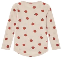 Brisbane Printed Long Sleeved Wool T-shirt Foggy White Apple -Kuling 1024x1024 232