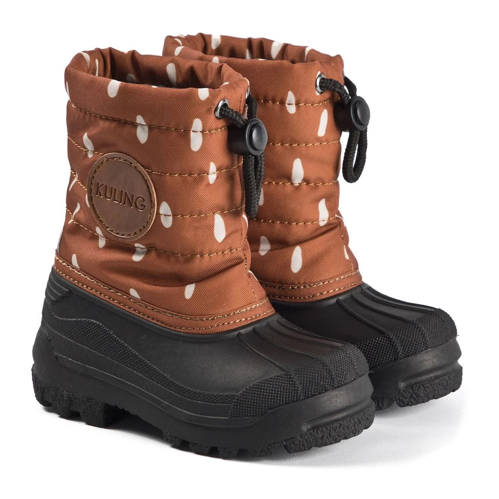 Isaberg Winter Boots Brown Dots 1 Isaberg Winter Boots Brown Dots