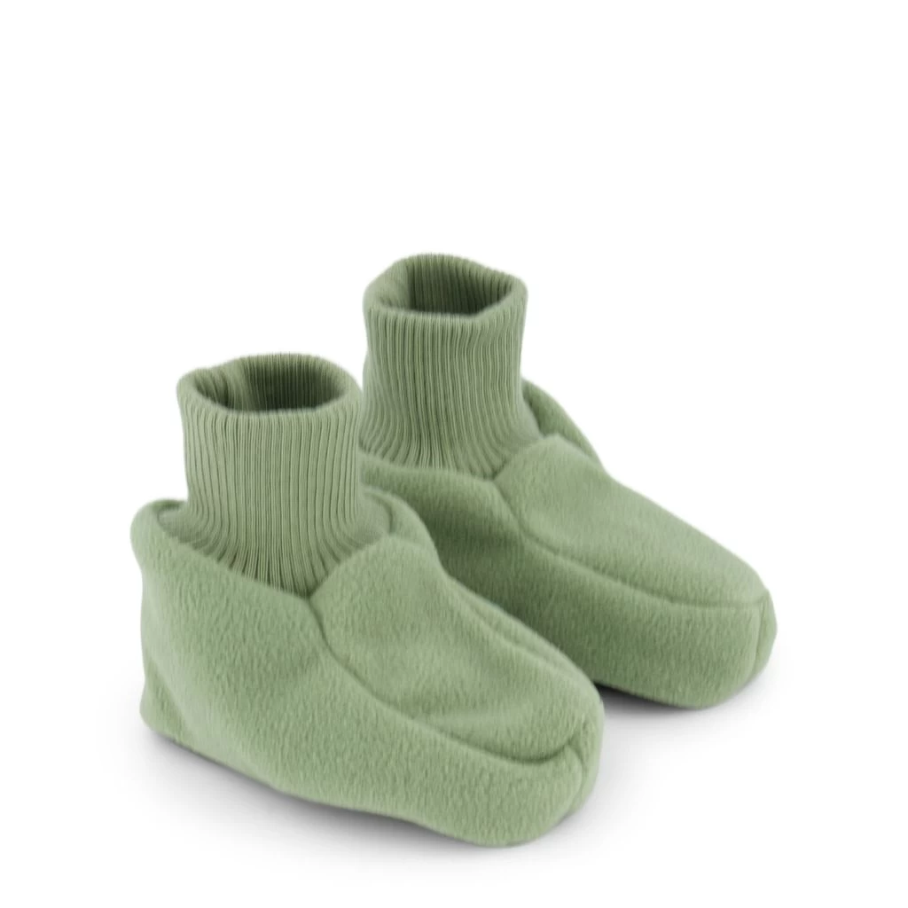 Livigno Wind Fleece Booties Pale Moss Green 2 Livigno Wind Fleece Booties Pale Moss Green - Image 2