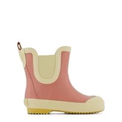 Wells Color-blocked Rain Boots Burnt Pink/Sand