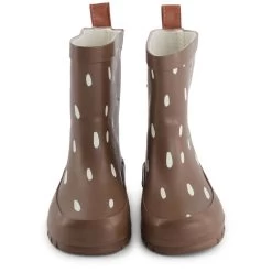 Caracas Dotted Rain Boots Brown -Kuling 1024x1024 2534