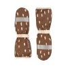 Vilnius Recycled Dotted Rain Mittens Brown