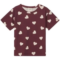 GOTS Santorini T-Shirt Violet Hearts