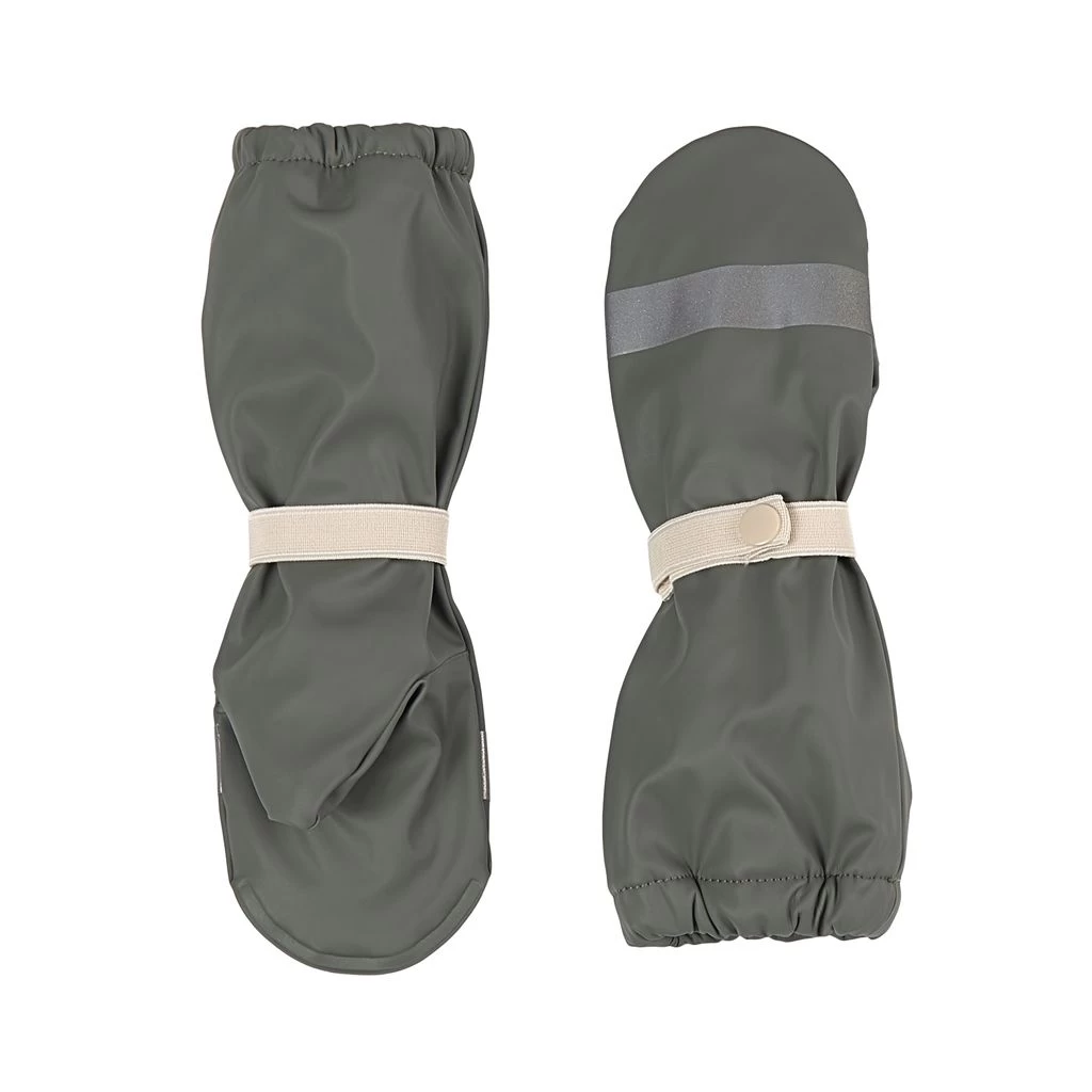 Vilnius Recycled Rain Mittens Green 2 Vilnius Recycled Rain Mittens Green - Image 2