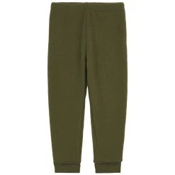 Wool Fleece Pants Moss Green