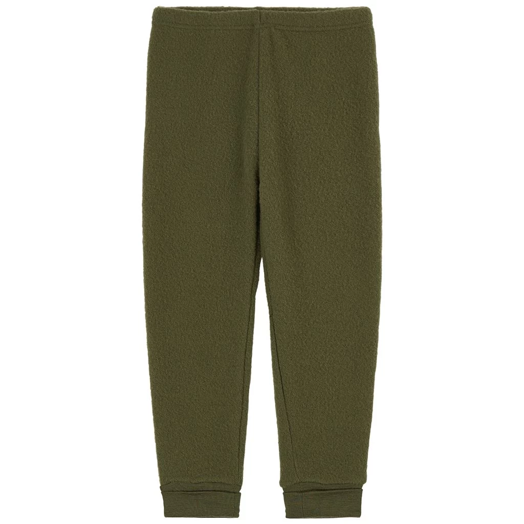 Wool Fleece Pants Moss Green 1 Wool Fleece Pants Moss Green
