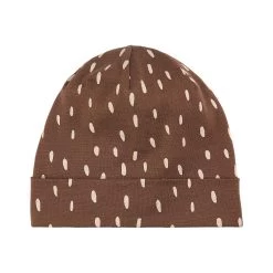 Dotted Wool Hat Brown