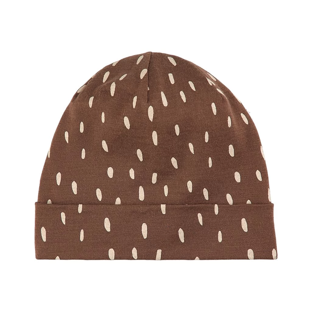 Dotted Wool Hat Brown 1 Dotted Wool Hat Brown