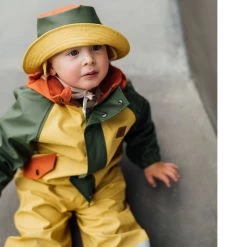 Liverpool Recycled Rain Hat Yellow/Rust/Moss -Kuling 1024x1024 3074