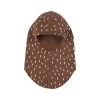 Dotted Wool Balaclava Brown