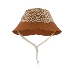 Liverpool Recycled Rain Hat Brown Leopard