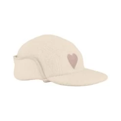 Limited Edition Heart Pile Fleece Cap Sand