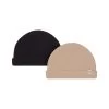 2-Pack GOTS Detroit Beanies Sand/Black