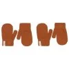 2-Pack Wool Magic Mittens Brown