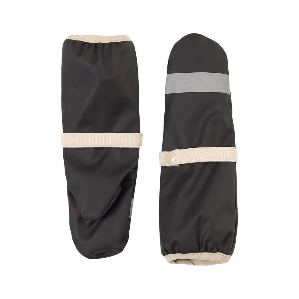 Vilnius Recycled Rain Mittens Always Black 2 Vilnius Recycled Rain Mittens Always Black - Image 2