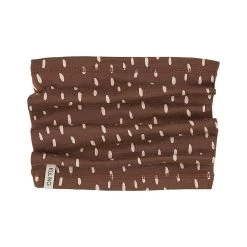 Dotted Tube Scarf Brown