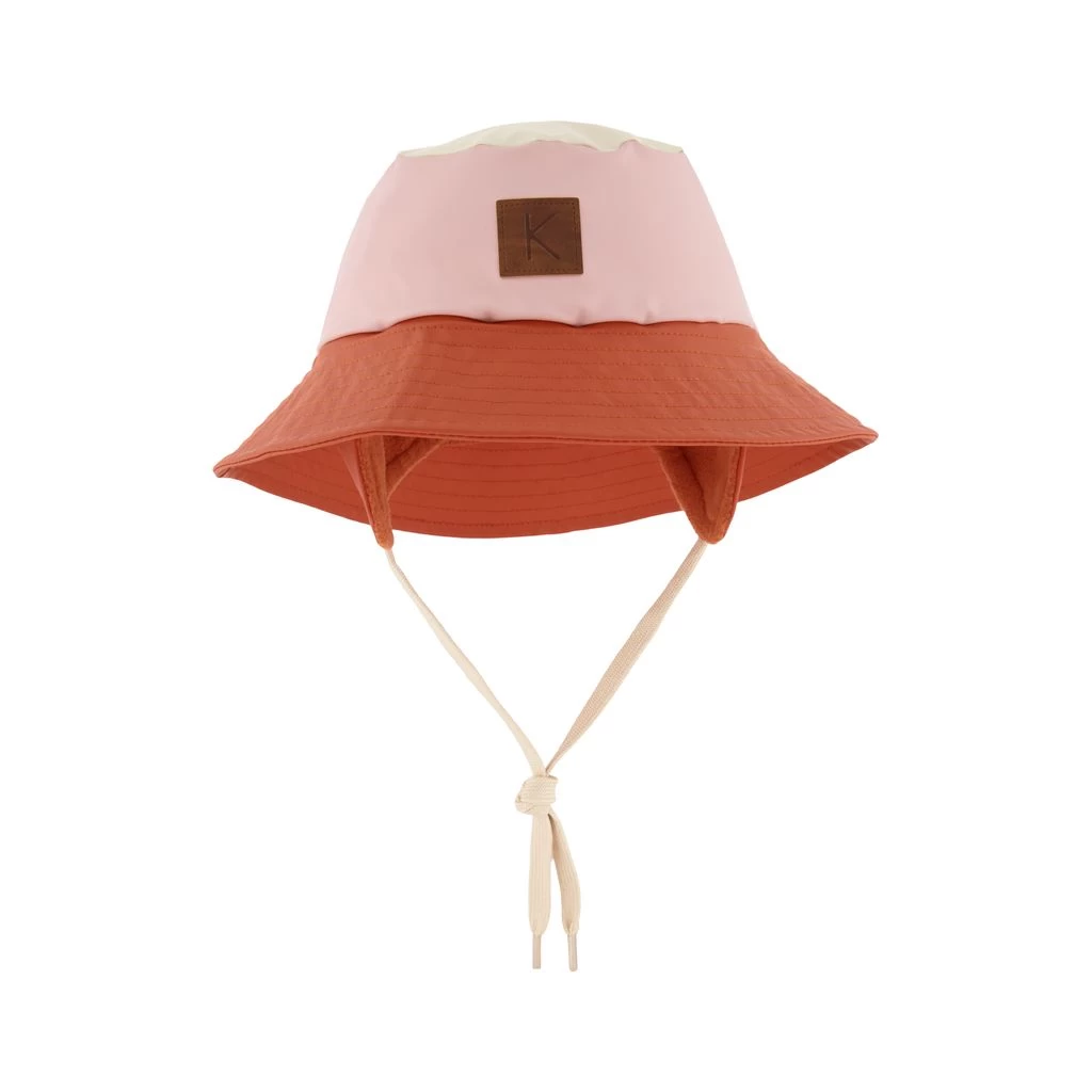 Liverpool Color-blocked Recycled Rain Hat Woody Rose/Rust 1 Liverpool Color-blocked Recycled Rain Hat Woody Rose/Rust