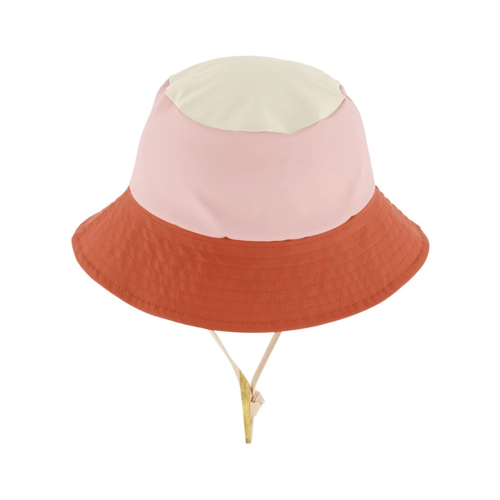 Liverpool Color-blocked Recycled Rain Hat Woody Rose/Rust 2 Liverpool Color-blocked Recycled Rain Hat Woody Rose/Rust - Image 2