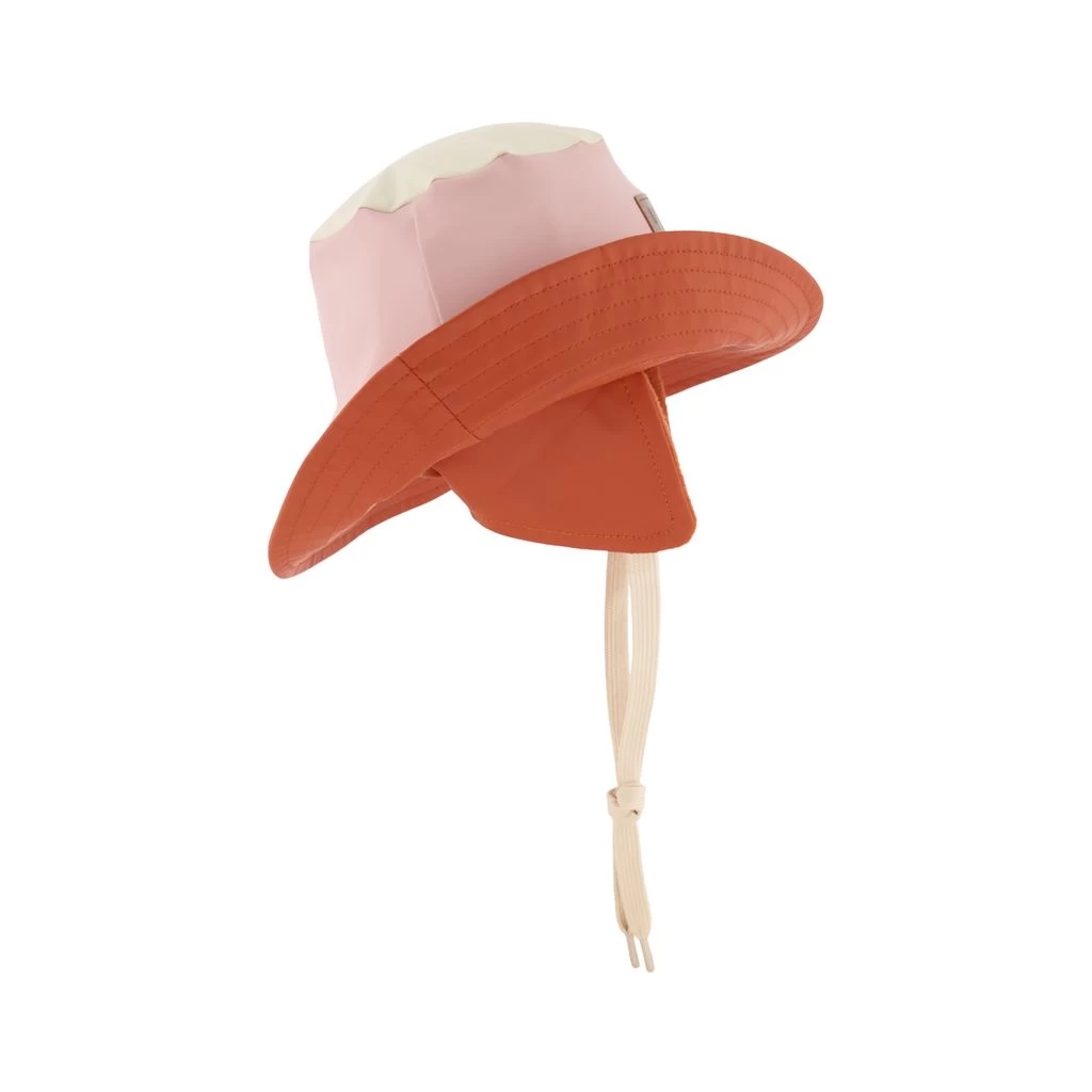 Liverpool Color-blocked Recycled Rain Hat Woody Rose/Rust 3 Liverpool Color-blocked Recycled Rain Hat Woody Rose/Rust - Image 3